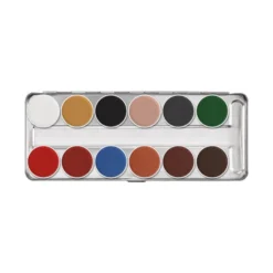 Kryolan Professional Make-Up Kryolan Aquacolor Palette 12 Colors