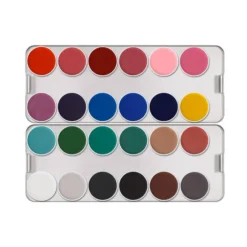 Kryolan Professional Make-Up Kryolan Aquacolor Palette 24 Colors