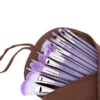Kits & Tools Bdellium Tools Purple Bambu 17pc. Brush Set W/ Roll-up Pouch