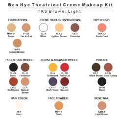 Ben Nye Theatrical Creme Makeup Kit 16 Ben Nye Theatrical Creme Makeup Kit