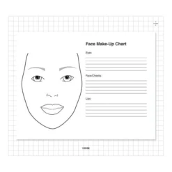 Camera Ready Cosmetics Camera Ready 50 Sheet Face Chart Pad