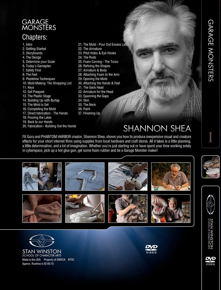 Stan Winston Studio Garage Monsters - How To Make Creature FX On A Budget (DVD) 2 Stan Winston Studio Garage Monsters - How To Make Creature FX On A Budget (DVD)