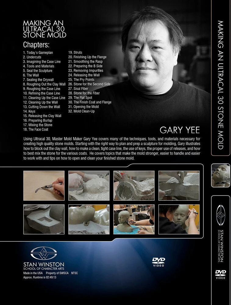 Kits & Tools Stan Winston Studio Making A Stone Mold (DVD) 2 Kits & Tools Stan Winston Studio Making A Stone Mold (DVD)