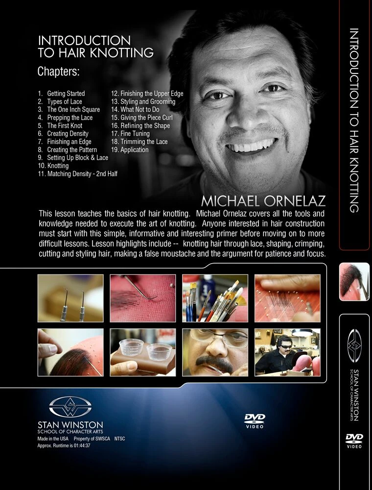 Stan Winston Studio Introduction To Hair Knotting (DVD) Kits & Tools 2 Stan Winston Studio Introduction To Hair Knotting (DVD) Kits & Tools