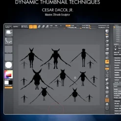 Stan Winston Studio Zbrush Design - Dynamic Thumbnail Techniques (DVD)