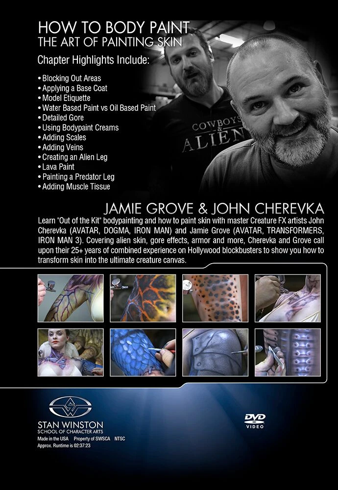 Stan Winston Studio How To Body Paint - The Art Of Painting Skin (DVD) 2 Stan Winston Studio How To Body Paint - The Art Of Painting Skin (DVD)