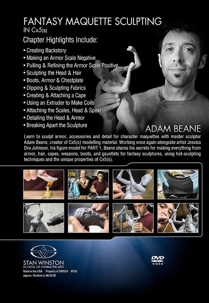 Stan Winston Studio Fantasy Maquette Sculpting In CX5(s) (DVD) 2 Stan Winston Studio Fantasy Maquette Sculpting In CX5(s) (DVD)