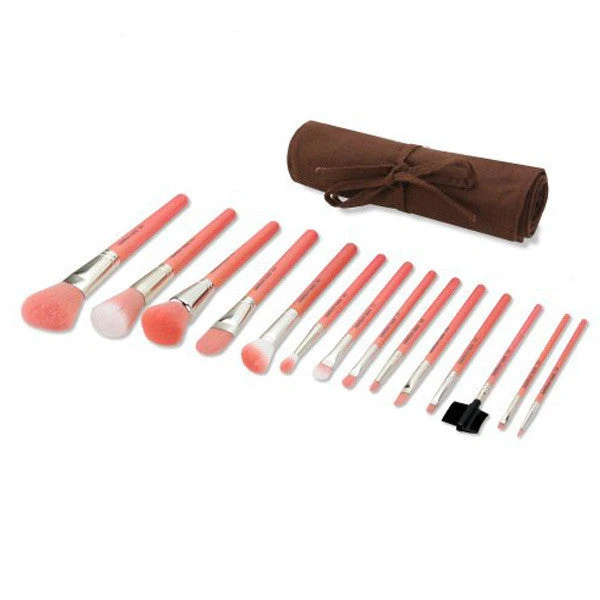 Bdellium Tools Pink Bambu 14pc. Brush Set Kits & Tools 1 Bdellium Tools Pink Bambu 14pc. Brush Set Kits & Tools