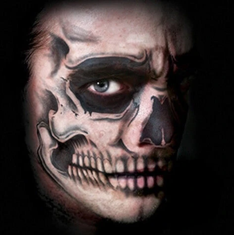Special FX Tinsley Transfers Costume Face Kit - Skull Face 2 Special FX Tinsley Transfers Costume Face Kit - Skull Face