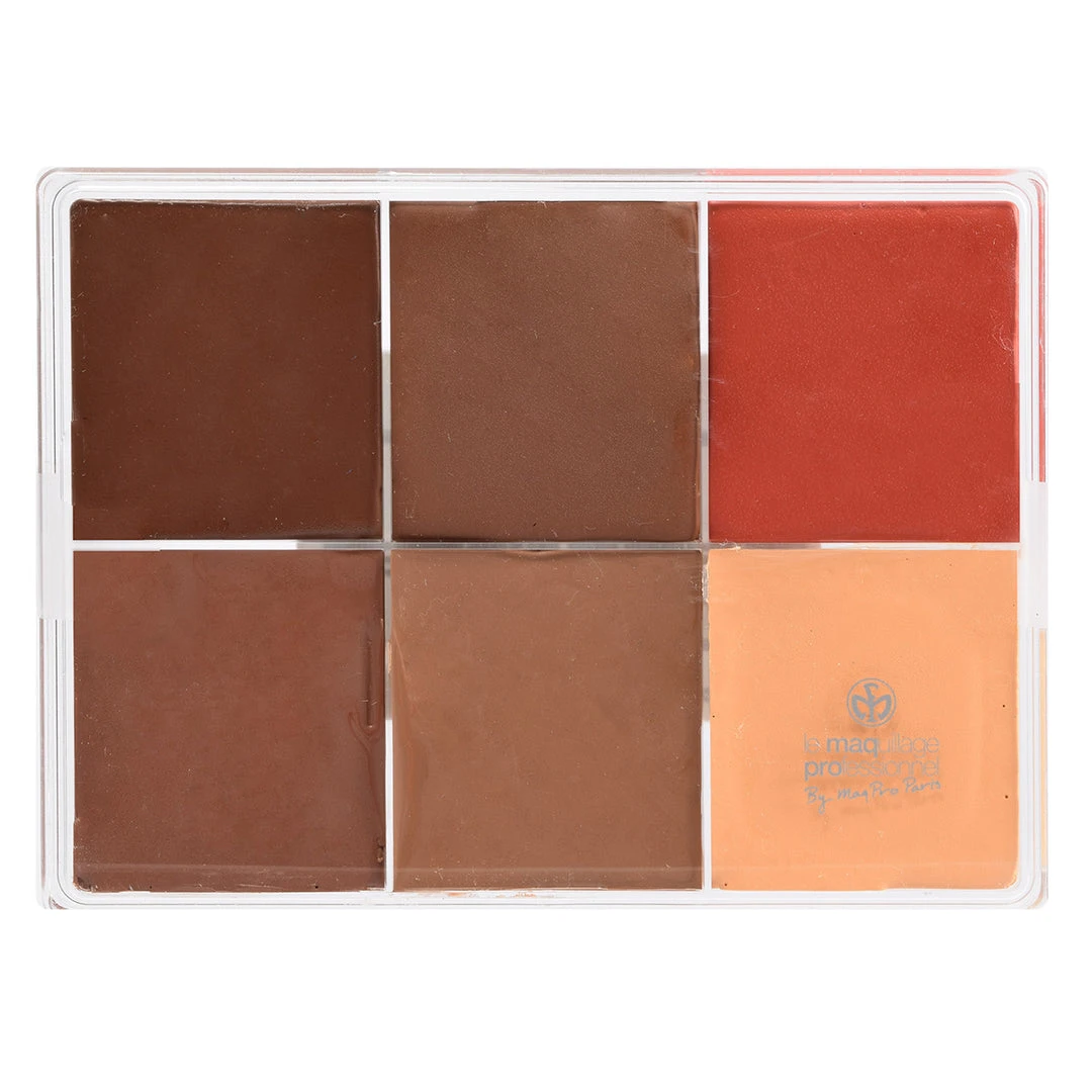 MAQ Pro Maqpro 6-color Fard Creme Foundation Palette Face 8 MAQ Pro Maqpro 6-color Fard Creme Foundation Palette Face