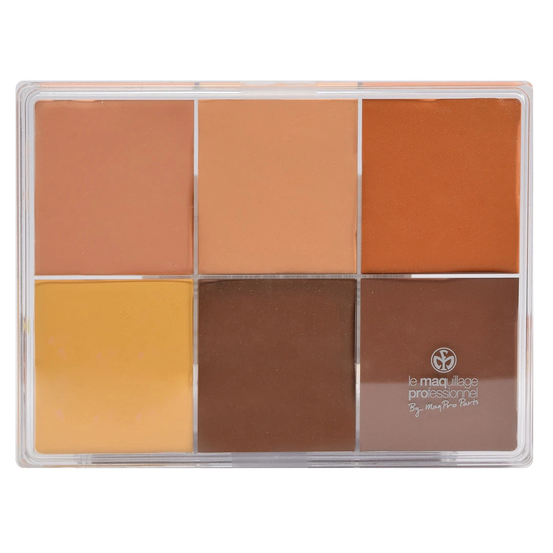 MAQ Pro Maqpro 6-color Fard Creme Foundation Palette Face 9 MAQ Pro Maqpro 6-color Fard Creme Foundation Palette Face