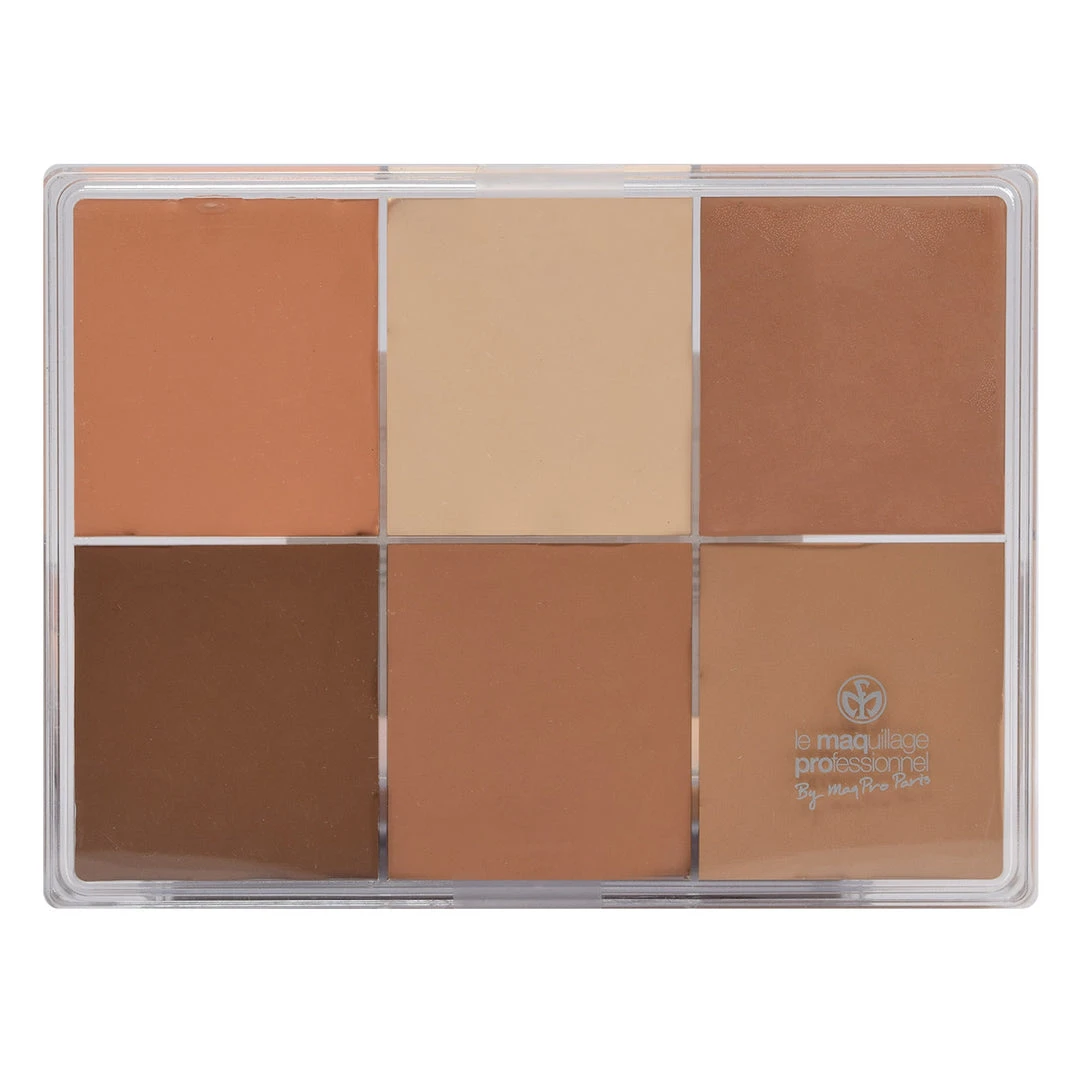 MAQ Pro Maqpro 6-color Fard Creme Foundation Palette Face 10 MAQ Pro Maqpro 6-color Fard Creme Foundation Palette Face
