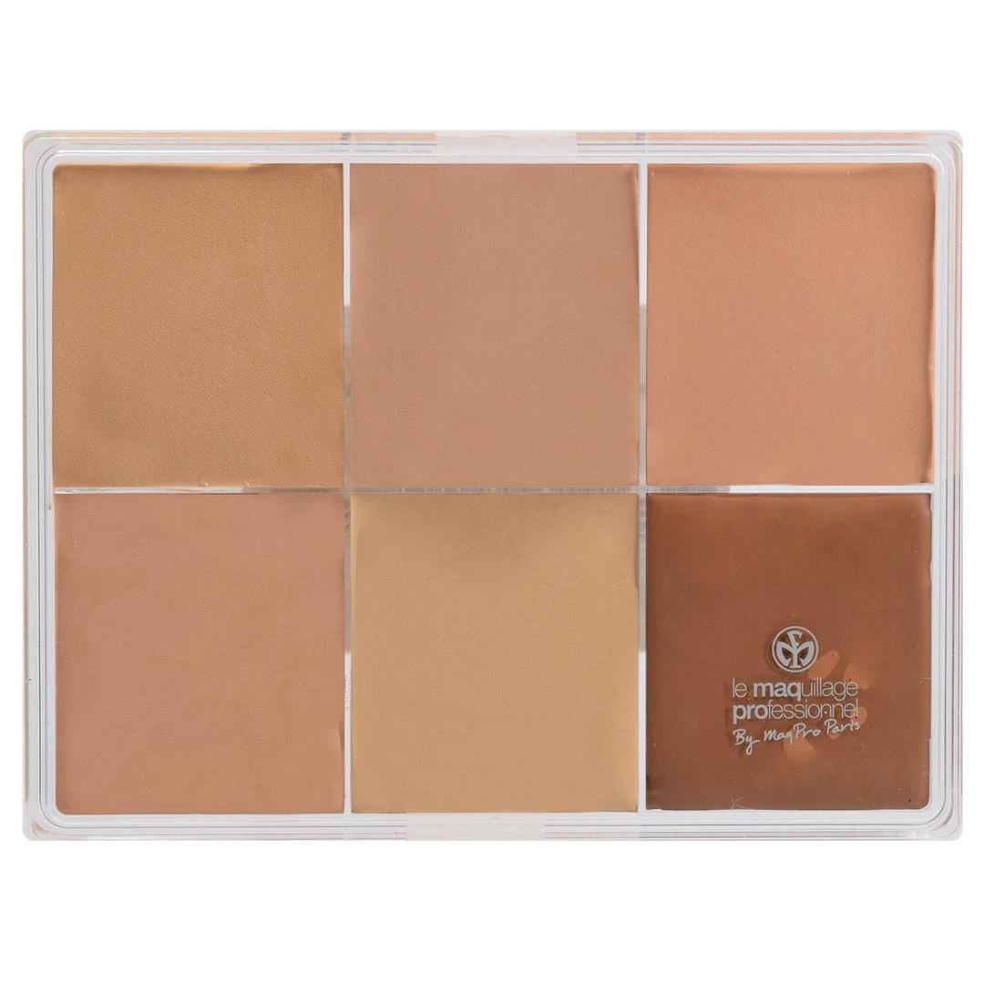 MAQ Pro Maqpro 6-color Fard Creme Foundation Palette Face 2 MAQ Pro Maqpro 6-color Fard Creme Foundation Palette Face