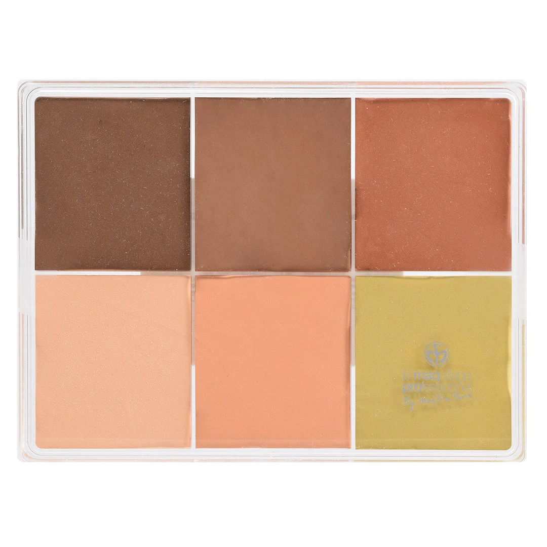 MAQ Pro Maqpro 6-color Fard Creme Foundation Palette Face 1 MAQ Pro Maqpro 6-color Fard Creme Foundation Palette Face