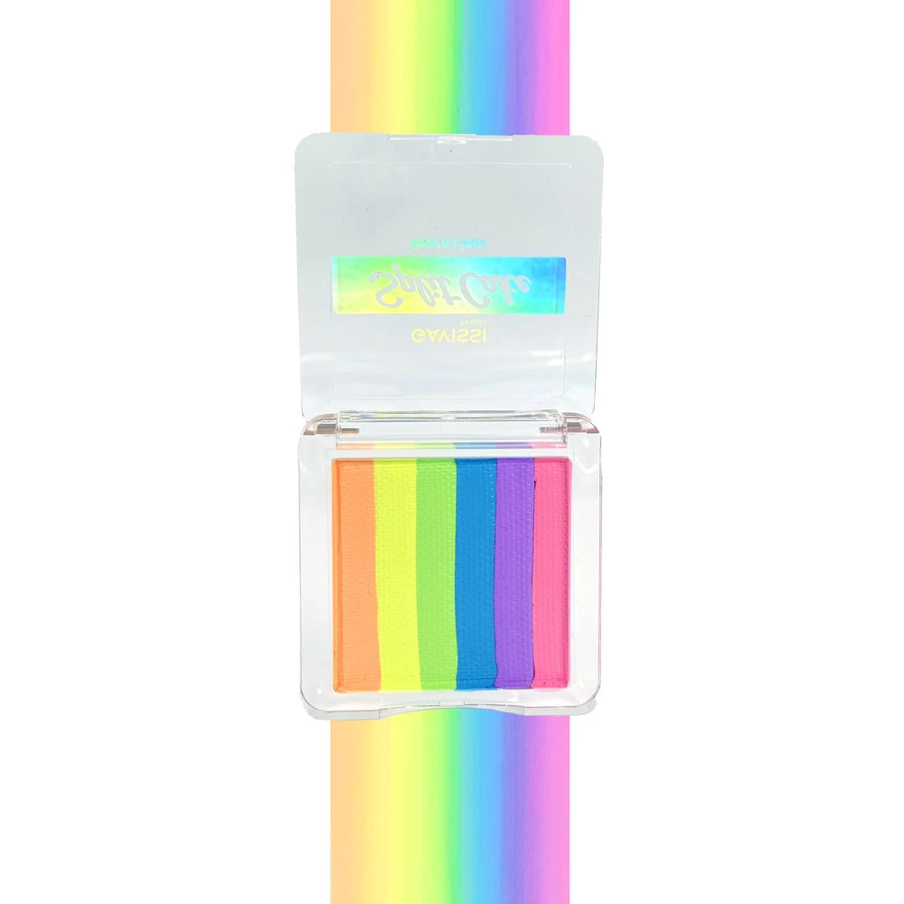 Gavissi UV Pastel Rainbow 6 Color Split Liner 4 Gavissi UV Pastel Rainbow 6 Color Split Liner