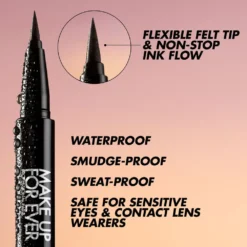 Make Up For Ever Aqua Resist Graphic Pen - Black New