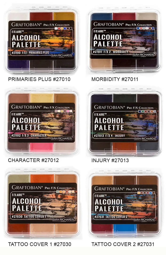 Graftobian F/X Aire Alcohol Palettes 2 Graftobian F/X Aire Alcohol Palettes