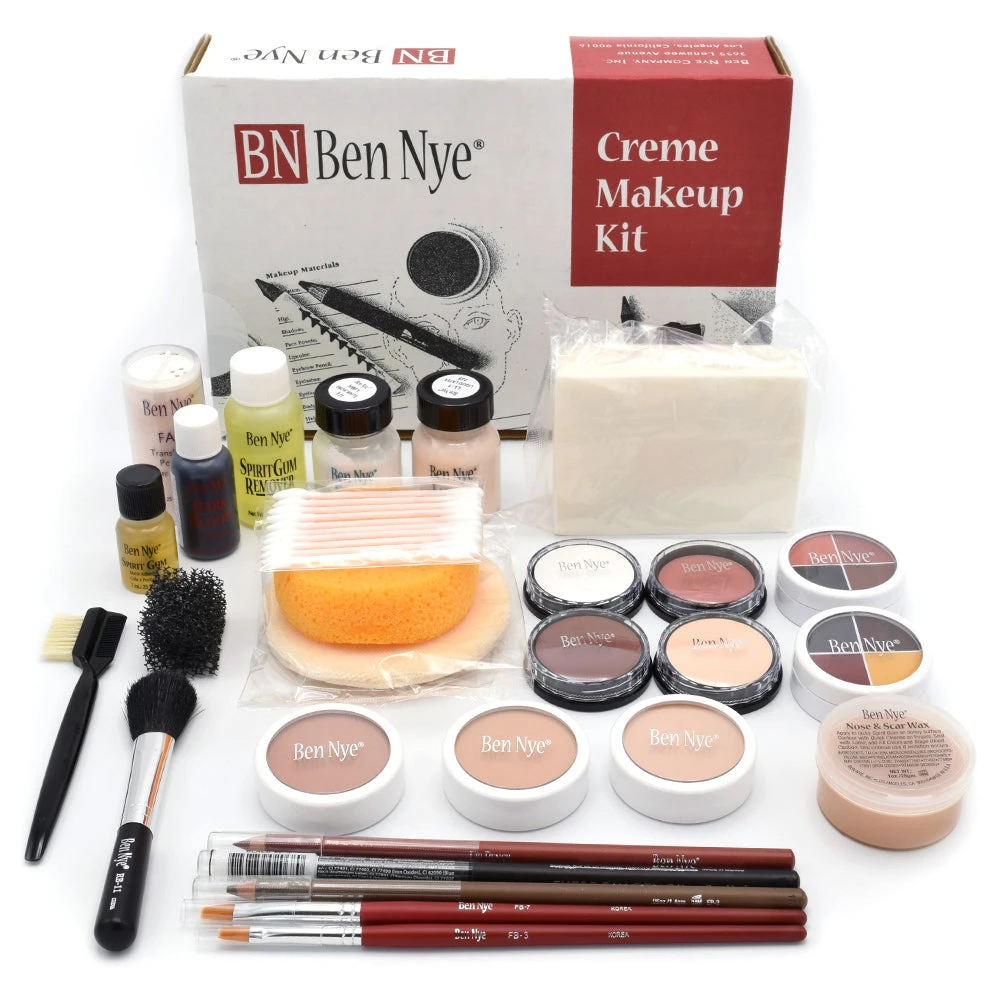 Ben Nye Theatrical Creme Makeup Kit 9 Ben Nye Theatrical Creme Makeup Kit