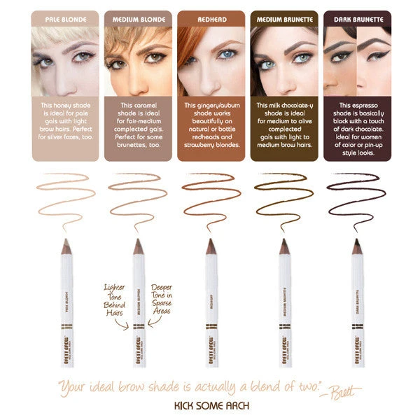 Brett Freedman Eyes Brett Brow DuoShade Brow Pencil 5 Brett Freedman Eyes Brett Brow DuoShade Brow Pencil