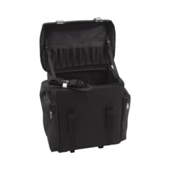 Just Case All Black Soft-Sided Nylon Professional Rolling Hairstylist Case - C6402NLAB
