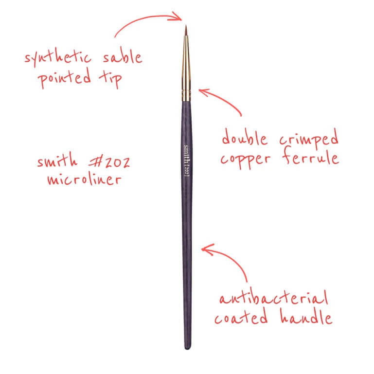 Smith Cosmetics 202 Microliner Brush Kits & Tools 2 Smith Cosmetics 202 Microliner Brush Kits & Tools